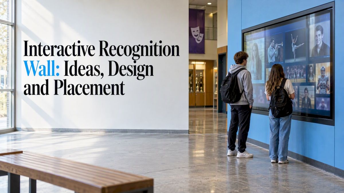 Interactive Recognition Wall: Ideas, Design and Placement