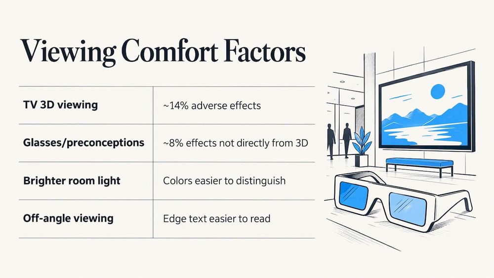 The comfort question with true 3D — overview diagram