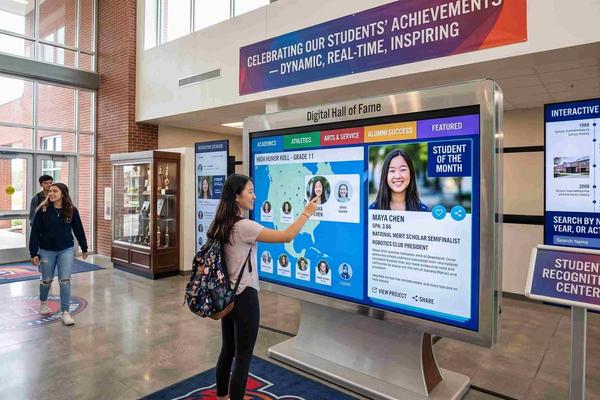 How an Honor Roll Touchscreen Display Enhances School Recognition Programs