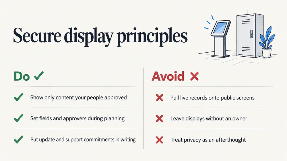 Our perspective: secure by design, boring by design — overview diagram
