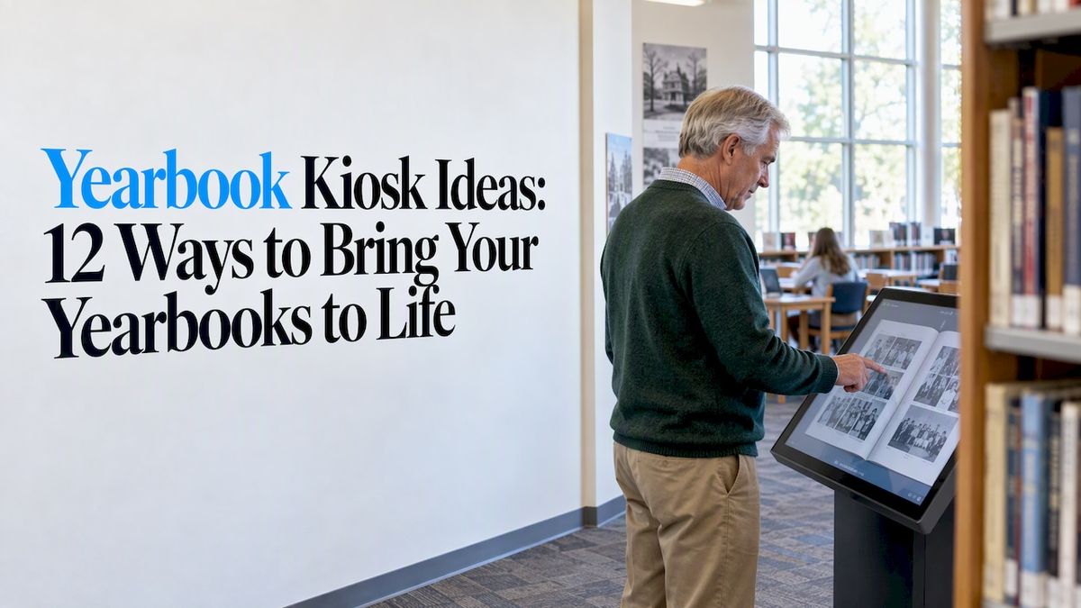 Yearbook Kiosk Ideas: 12 Ways to Bring Your Yearbooks to Life