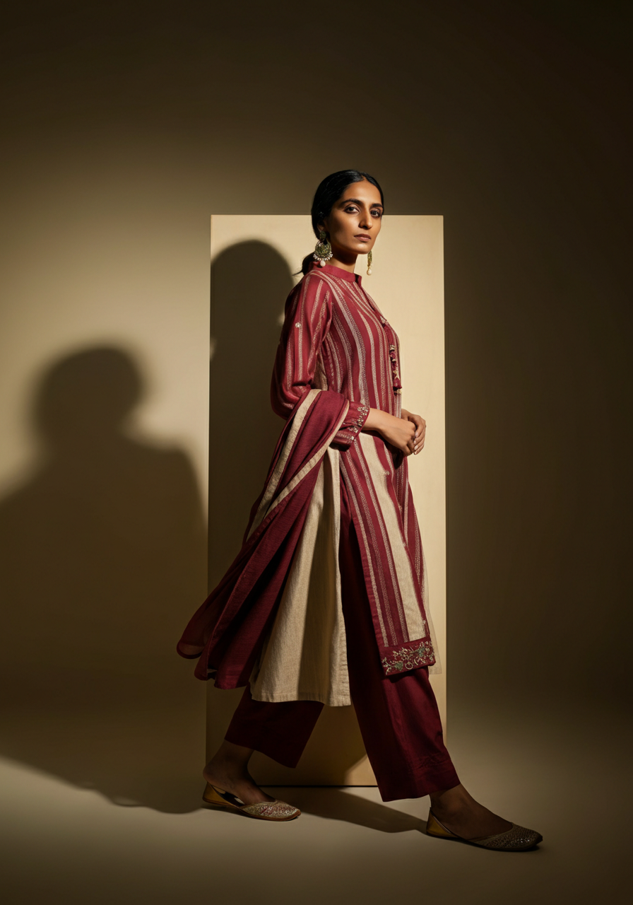 Kavya wearing Design — Between Two Worlds: The Sampada Design Philosophy