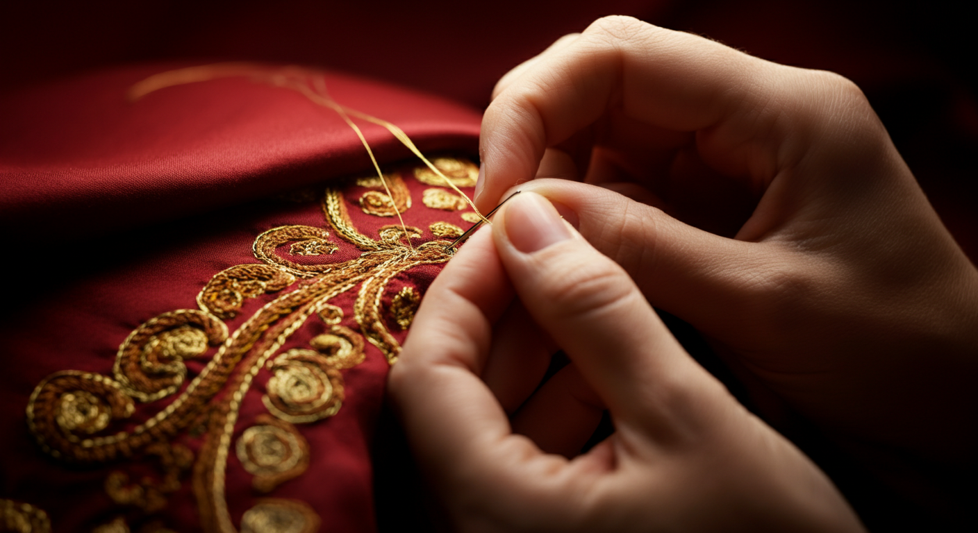 Kavya wearing Artisans — Hands That Hold History: The Sampada Artisan Story