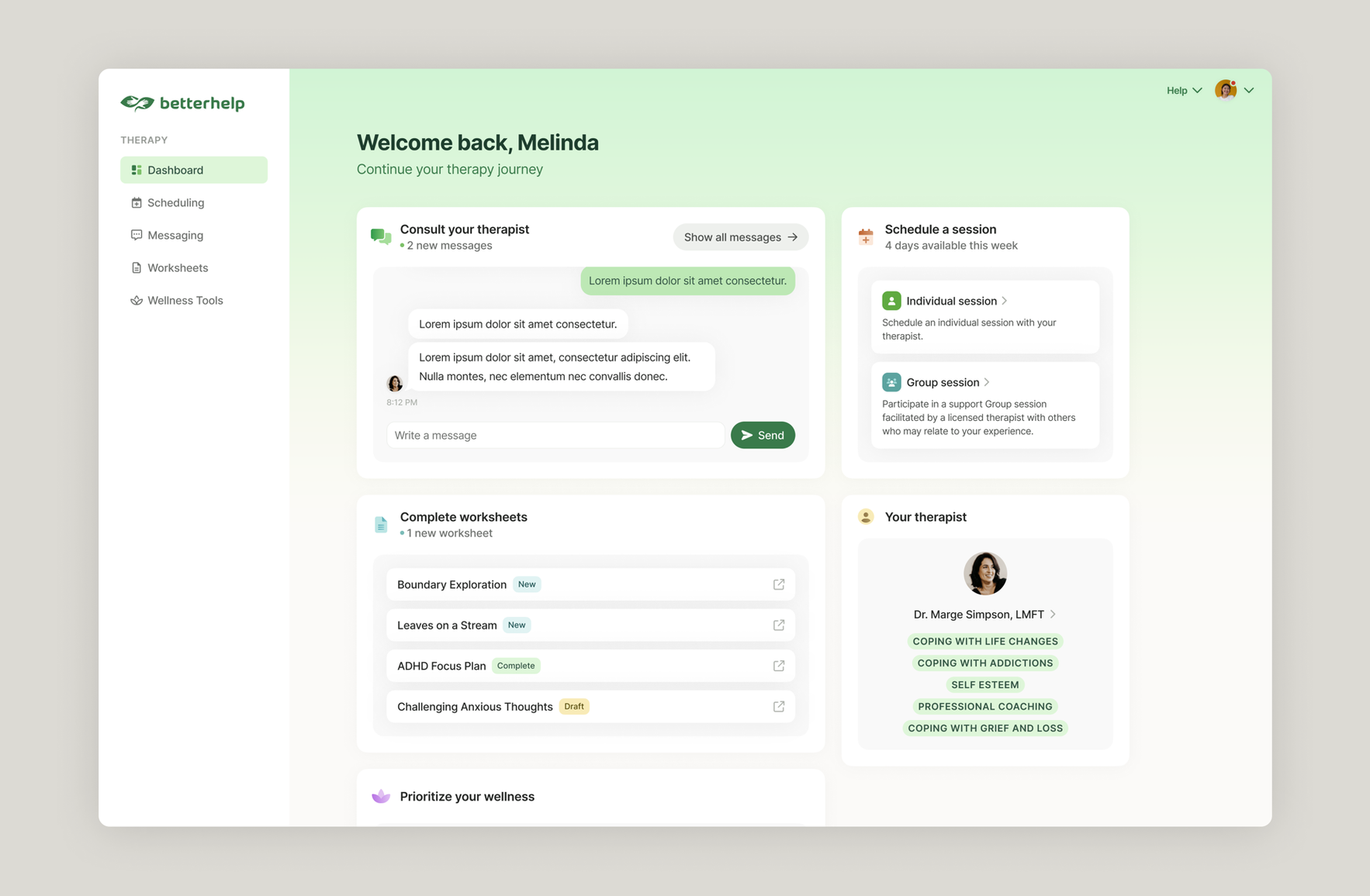 A quick mockup I made for this potential "dashboard" concept