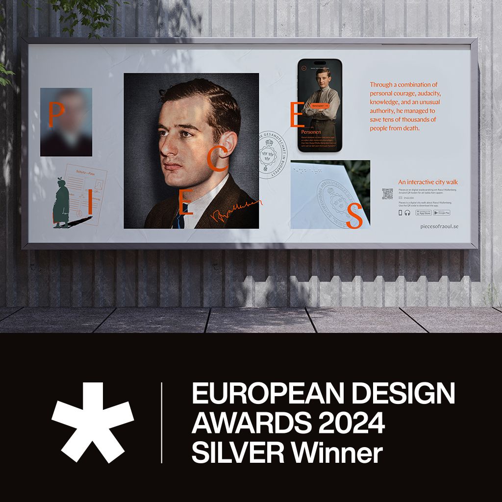 We won a silver in European Design Awards.
