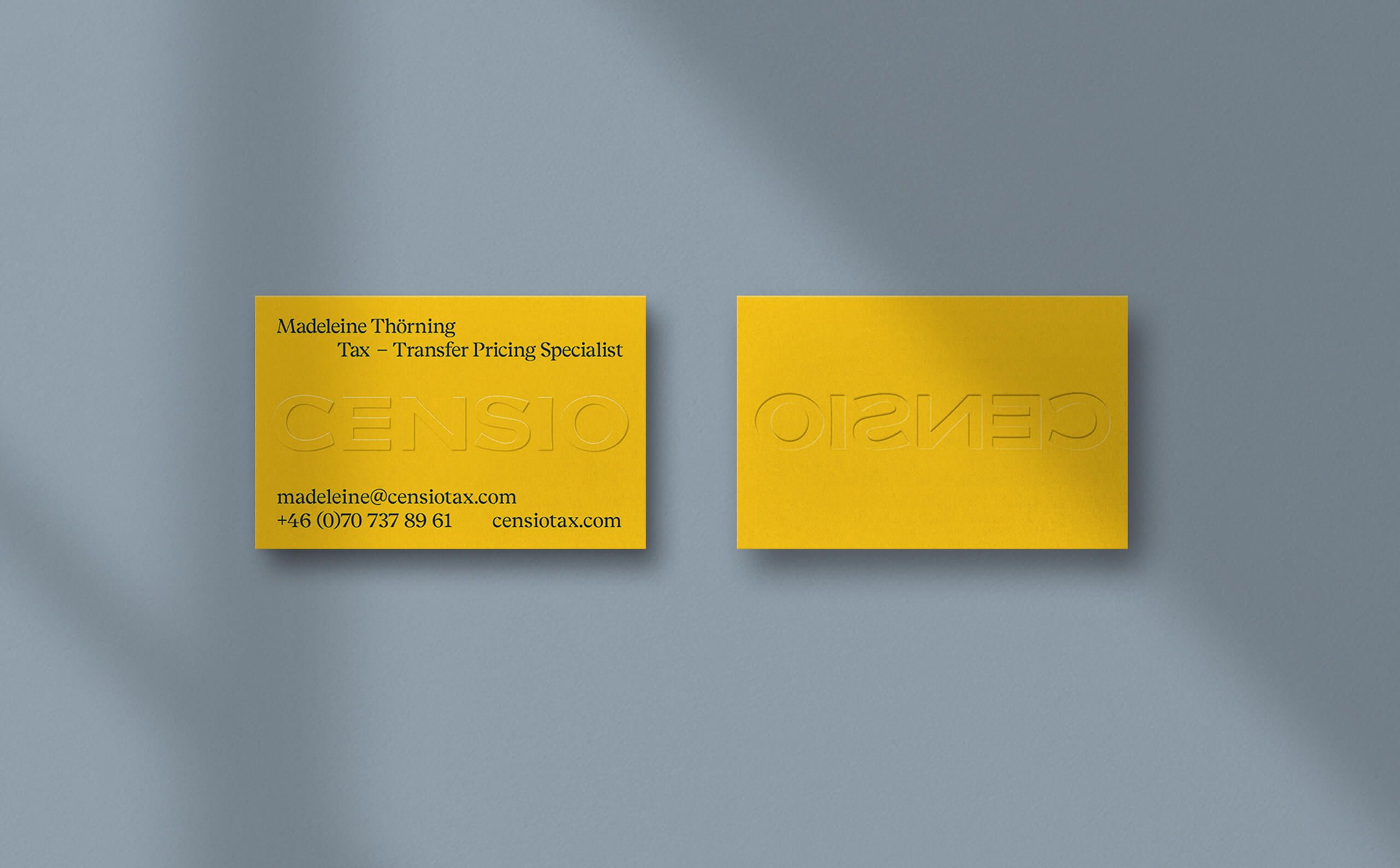Censio - Business cards