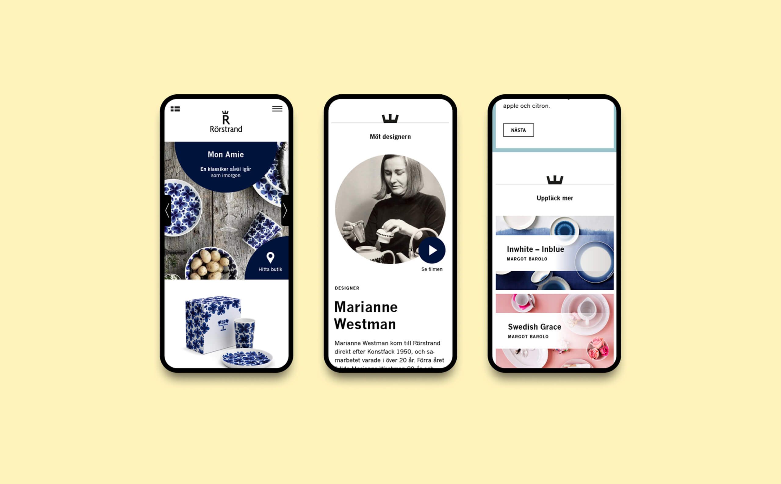 Mobile website rorstrand