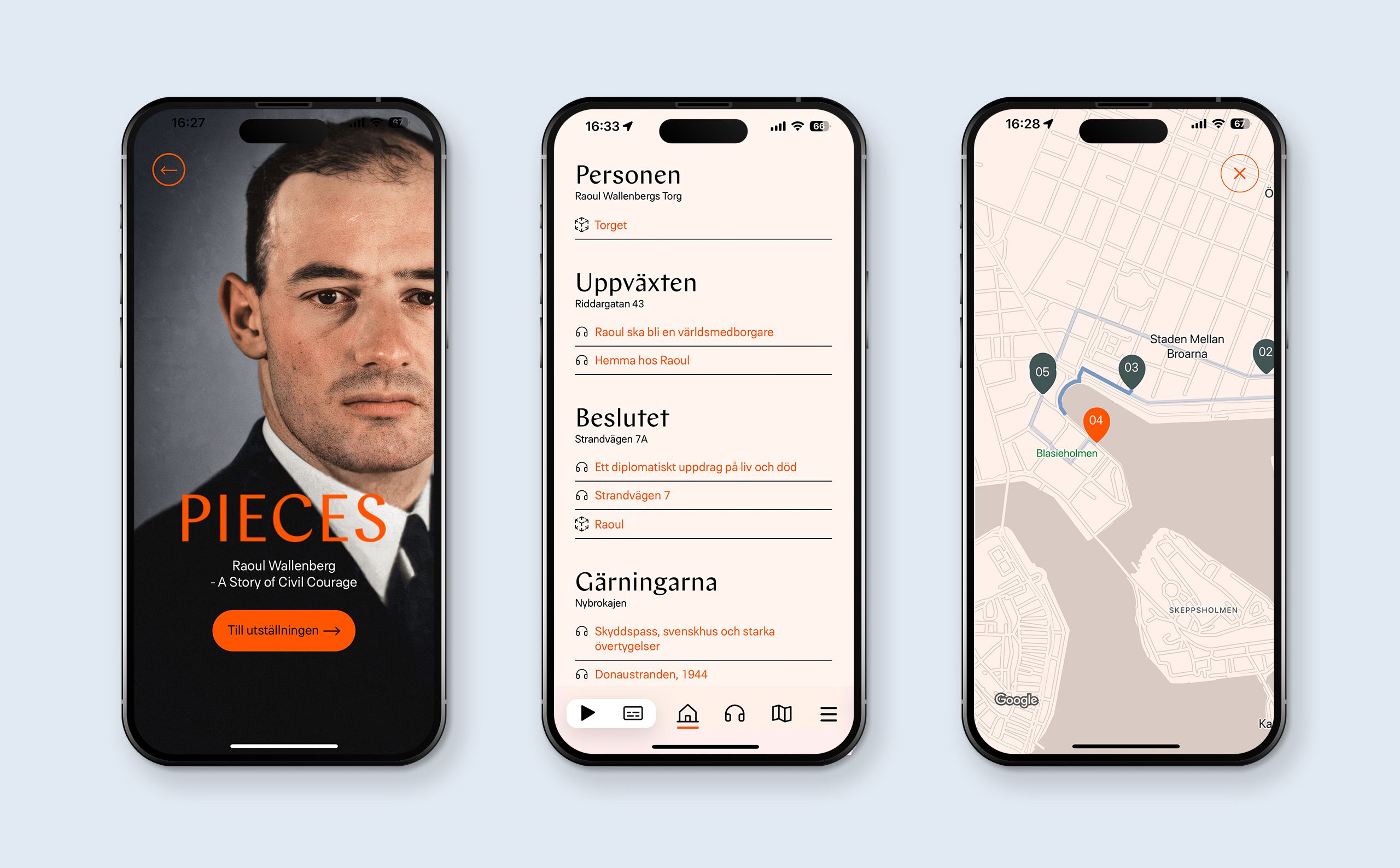 Pieces - App views