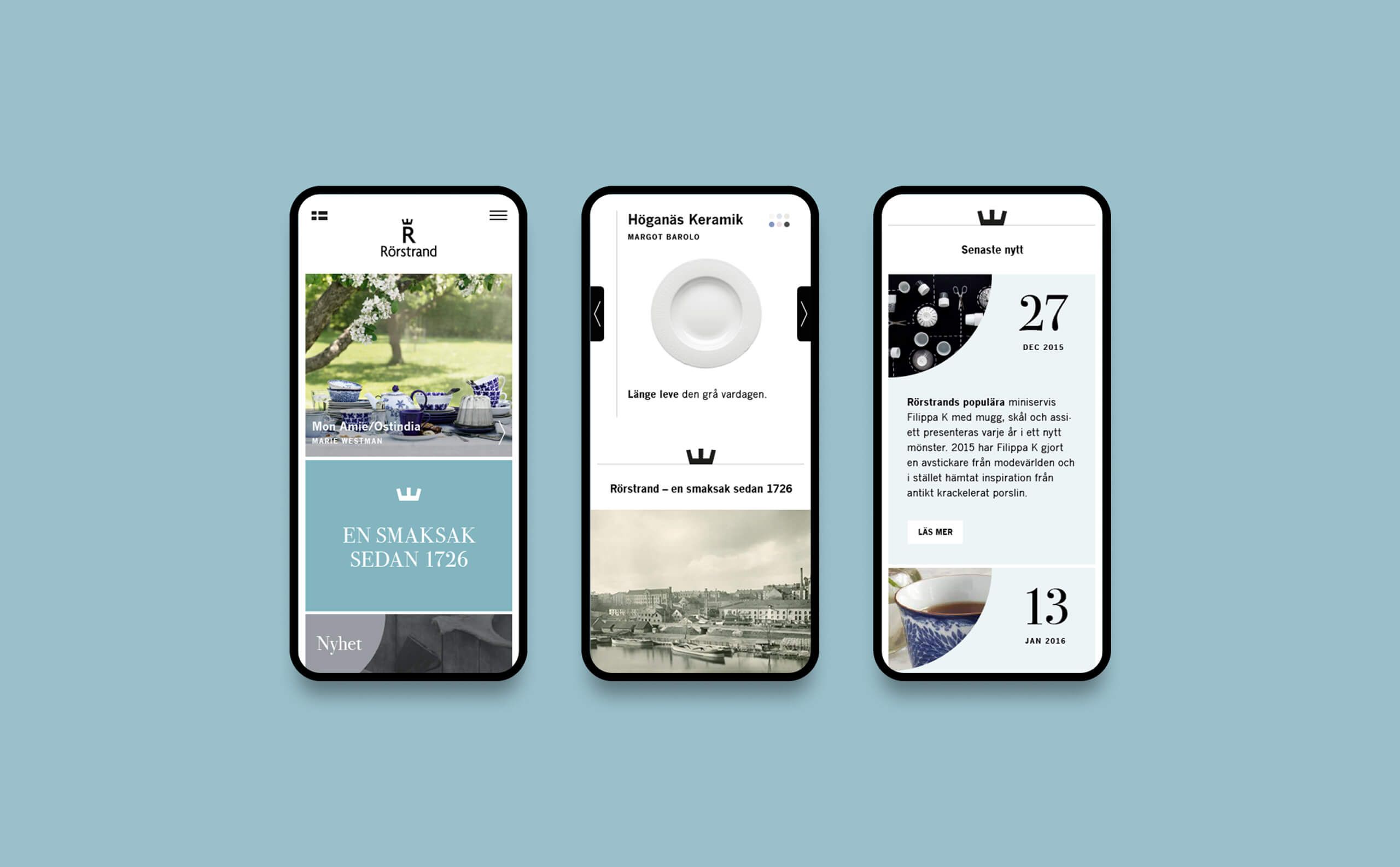 mobile website rorstrand