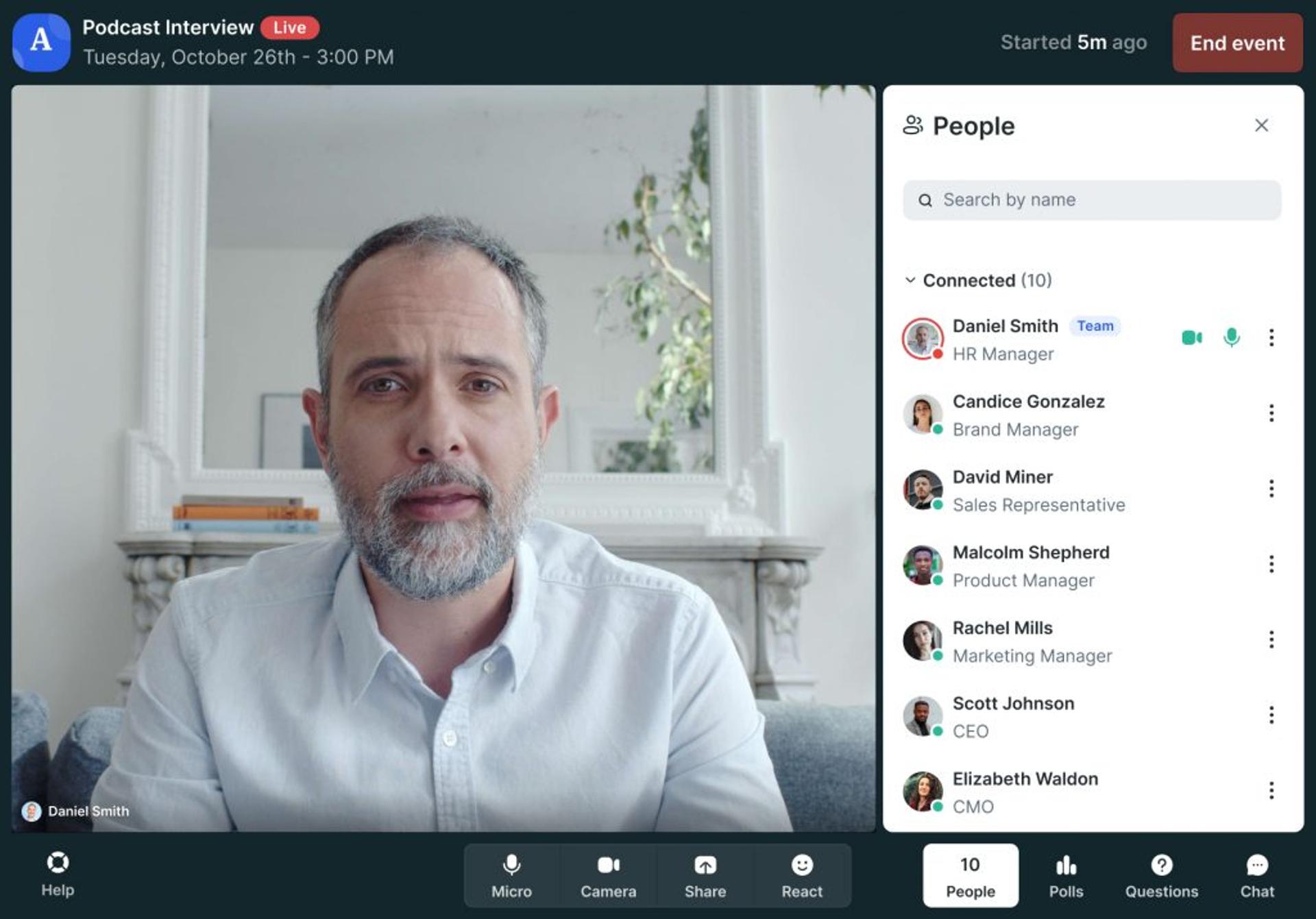 Livestorm webinar dashboard with on-demand replays and global integrations as a freemium GoToWebinar alternative.