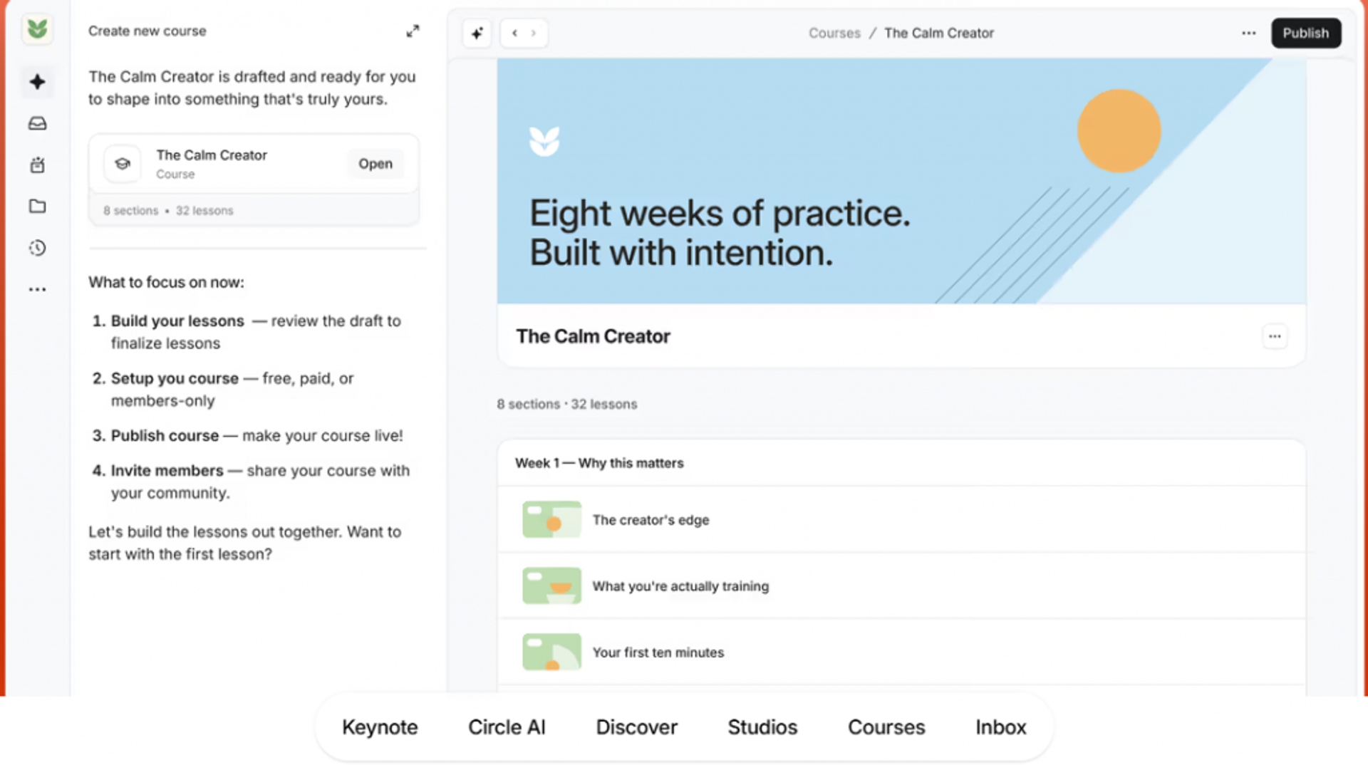Circle Dashboard