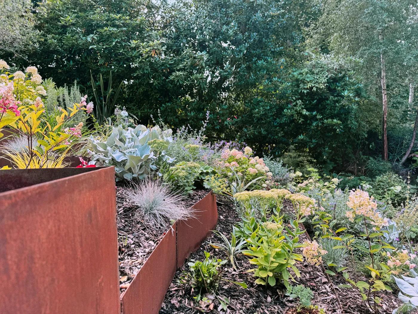 Contemporary English Tiered Garden