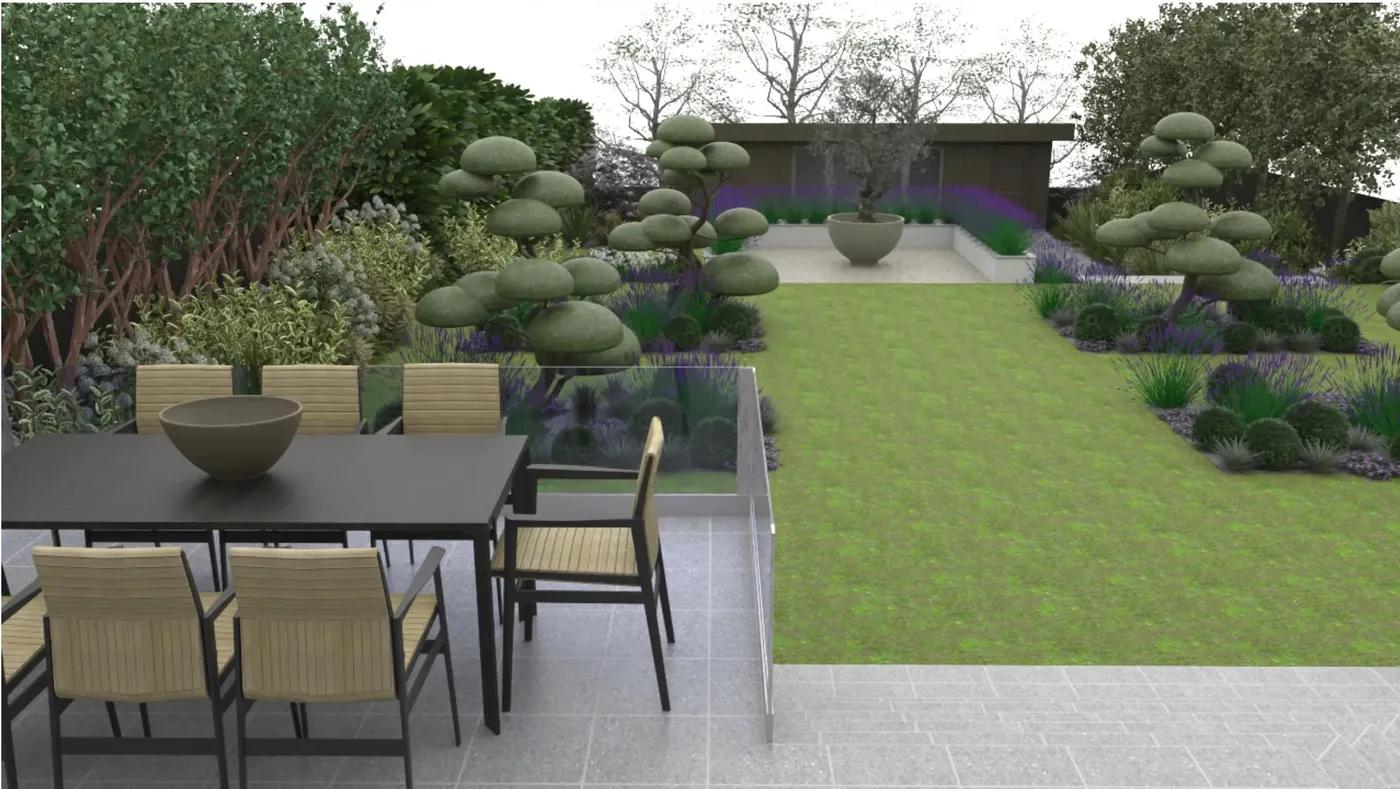 Large Sloped Garden