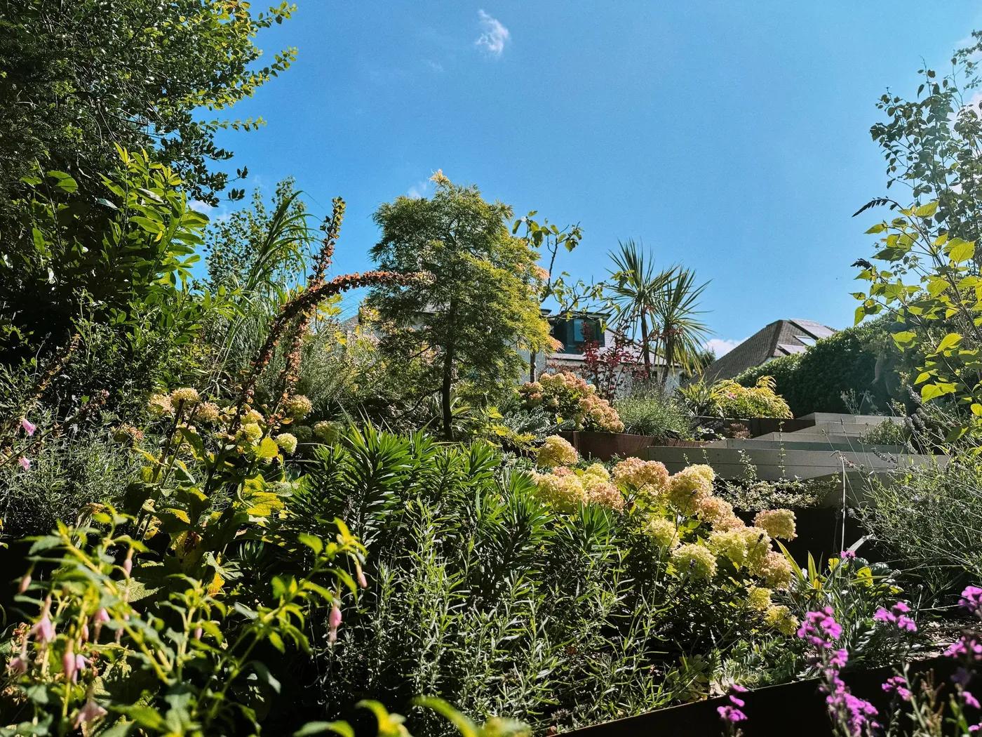 Contemporary English Tiered Garden