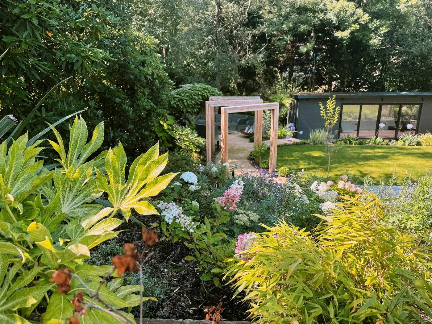 Contemporary English Tiered Garden