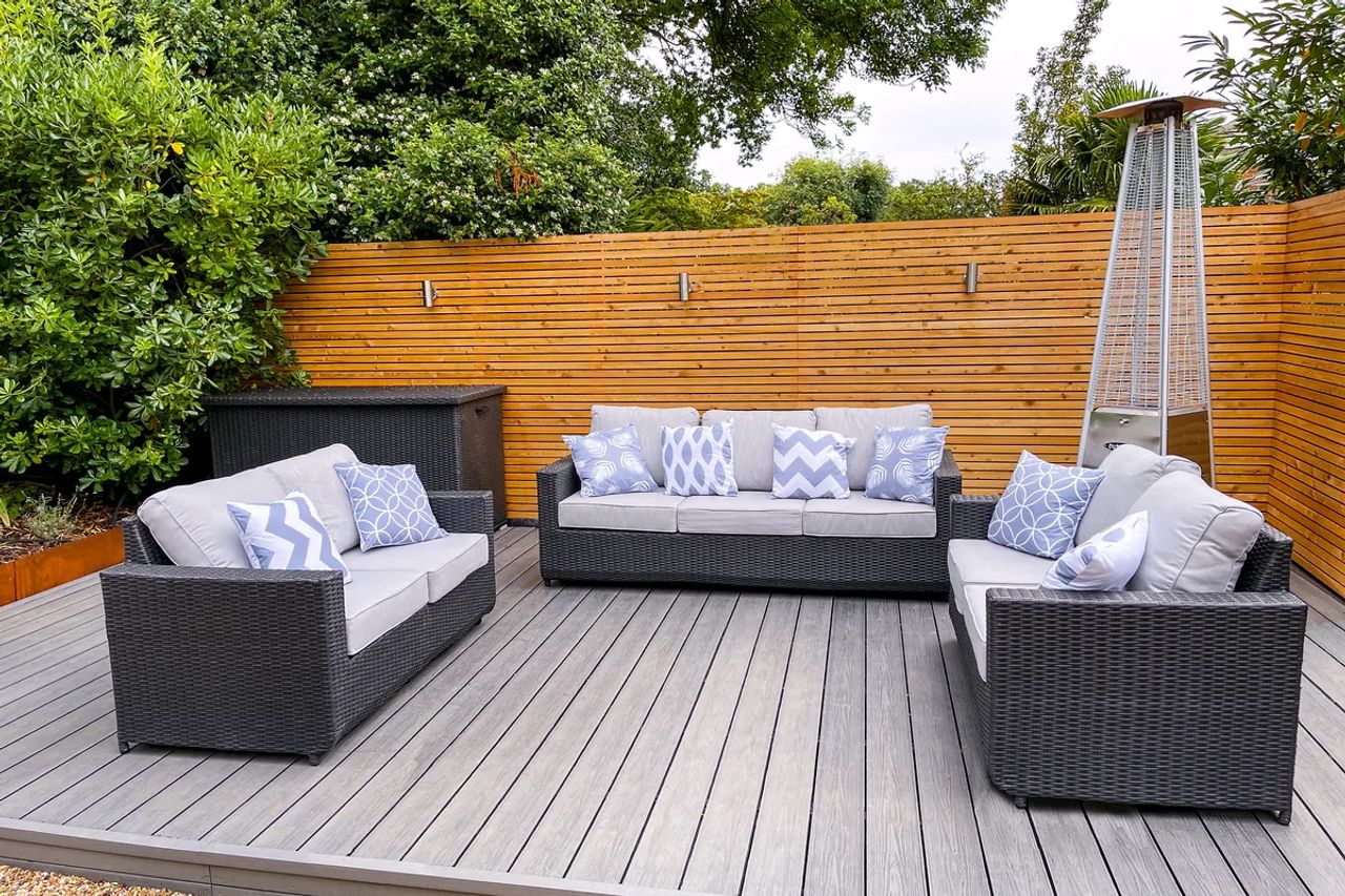 Composite decking finish detail