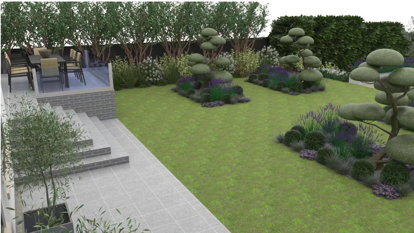 Large Sloped Garden