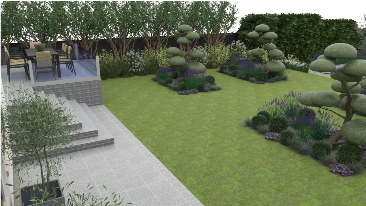 Large Sloped Garden