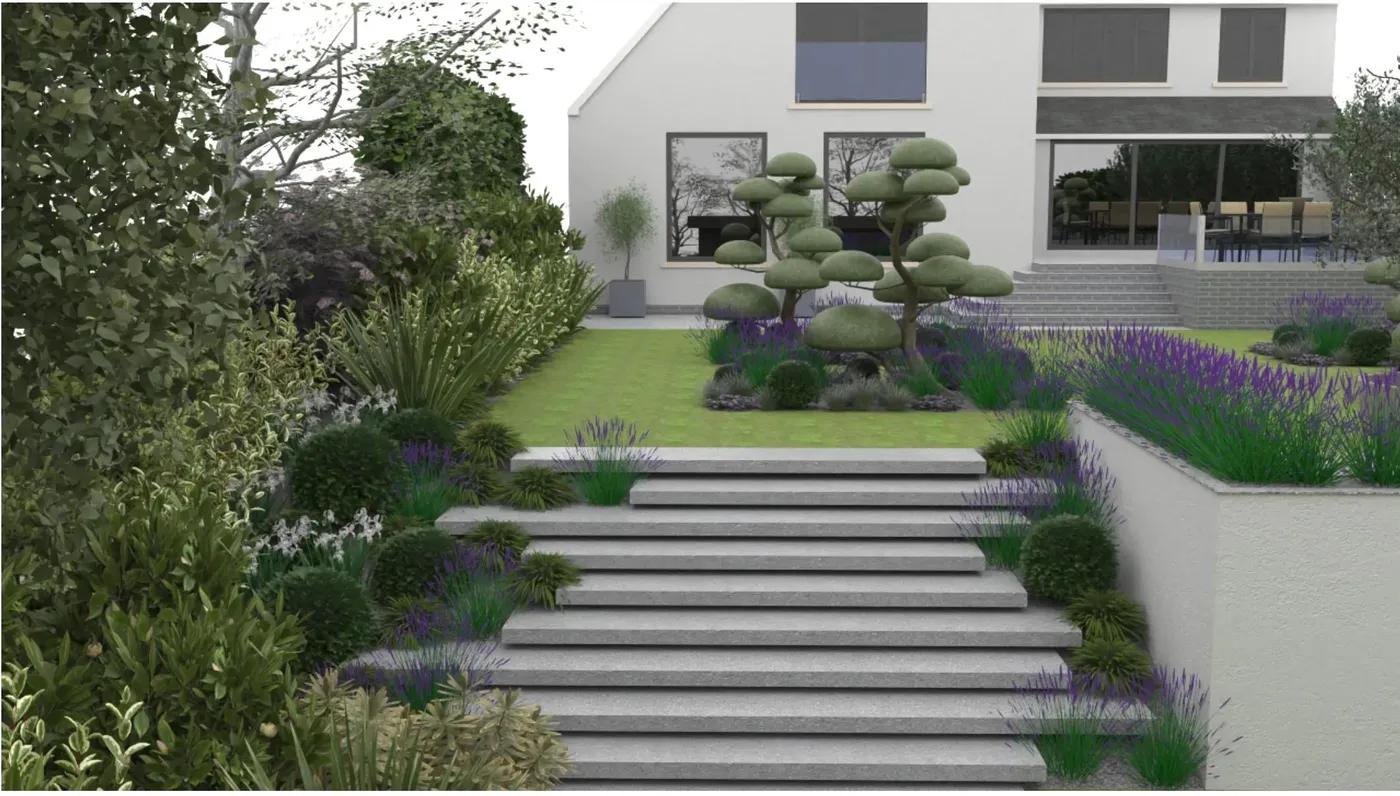 Large Sloped Garden