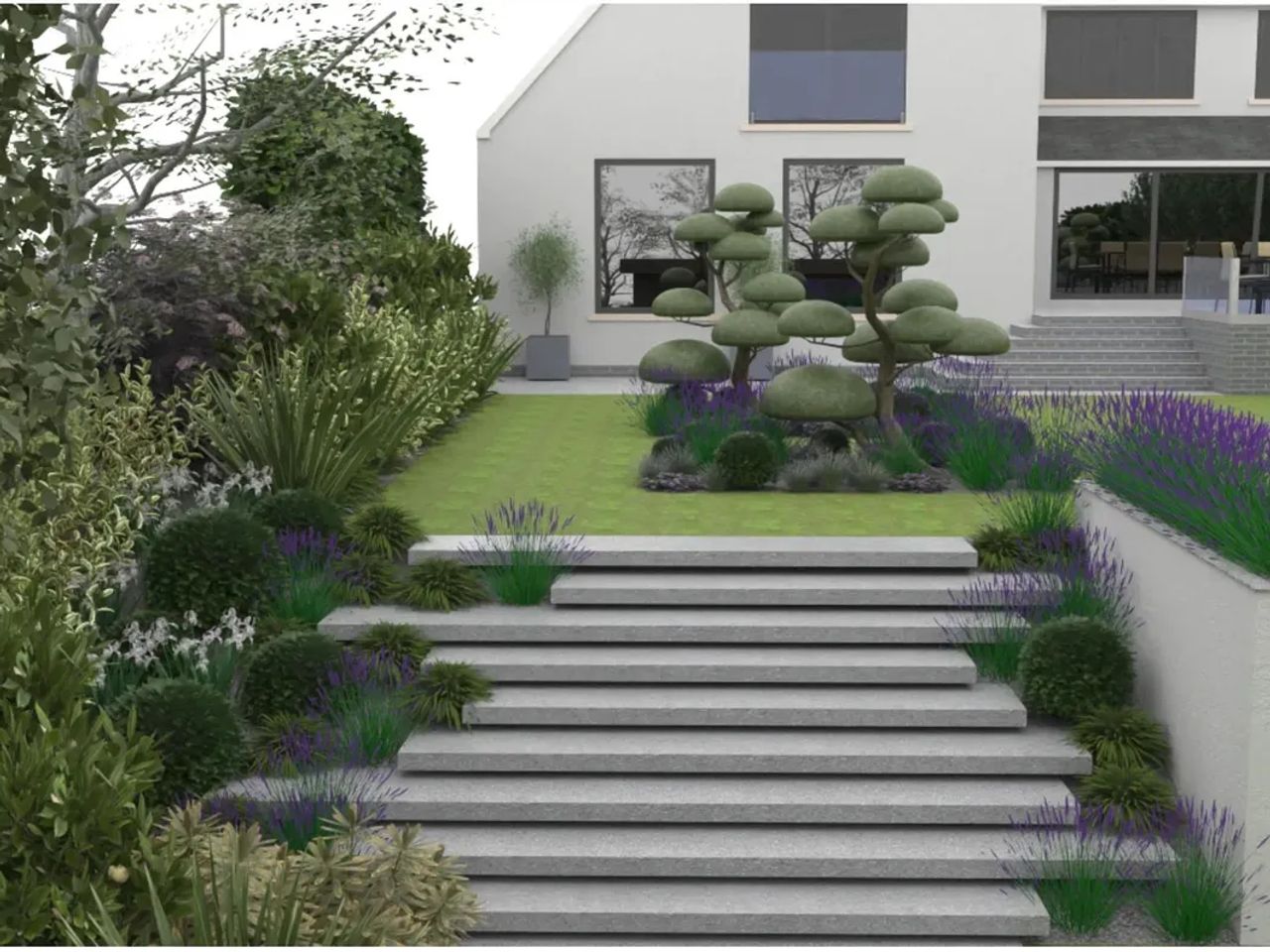 Large Sloped Garden