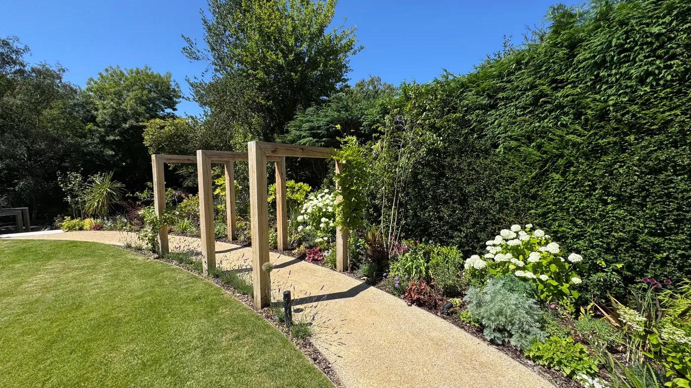 Contemporary English Tiered Garden