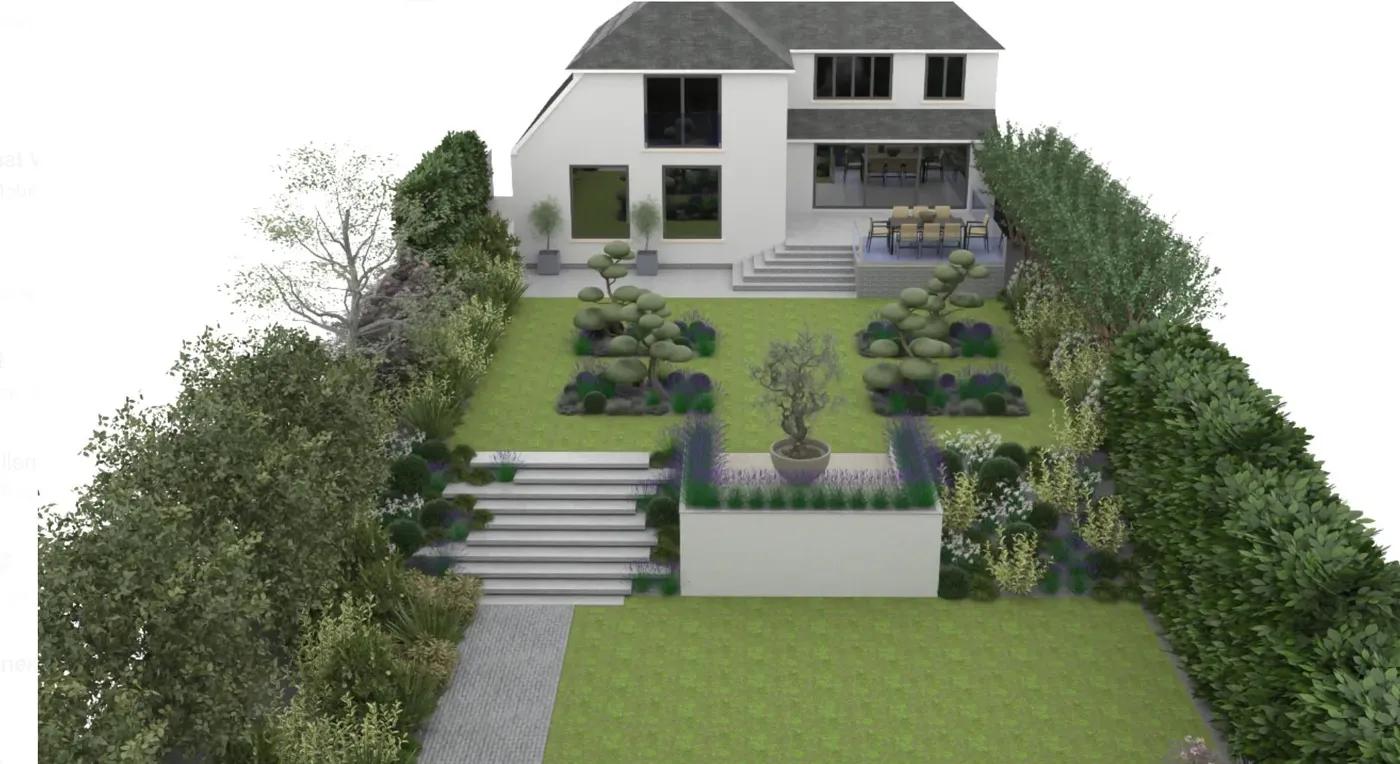 Large Sloped Garden