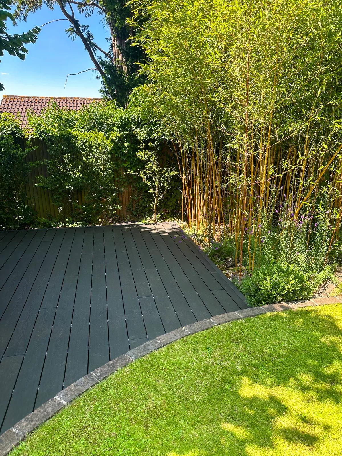 An established composite deck