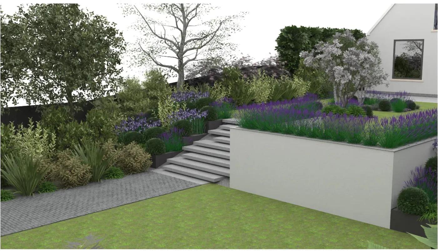 Large Sloped Garden
