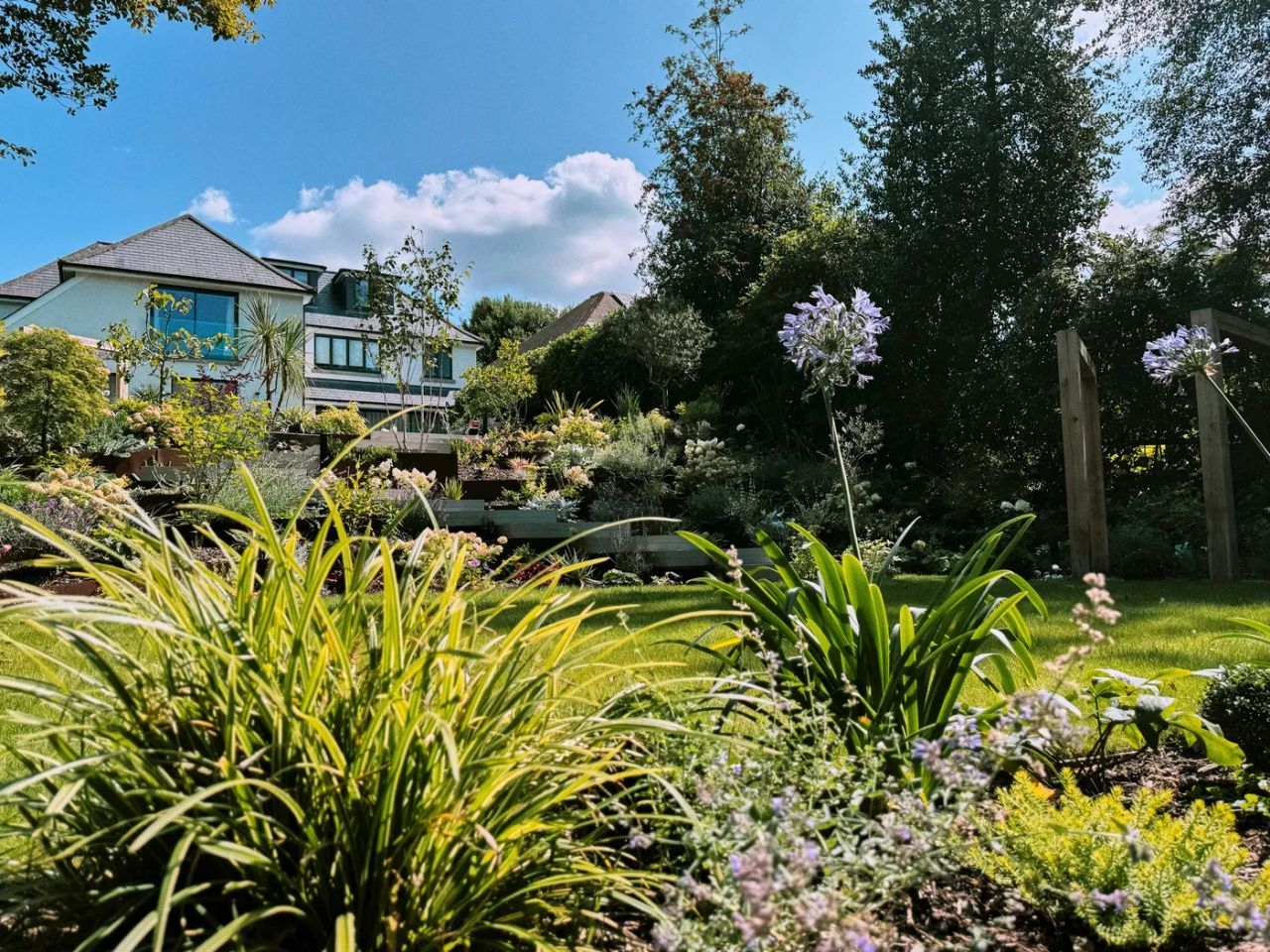 Contemporary English Tiered Garden