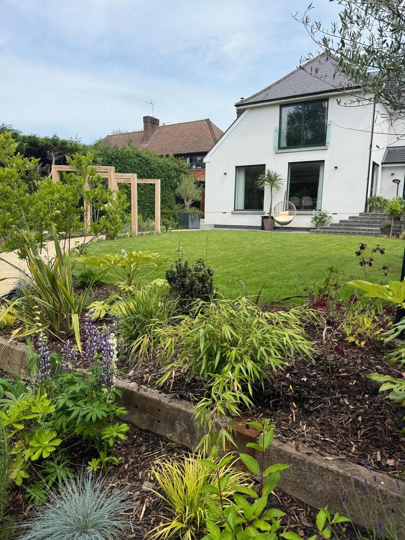 Contemporary English Tiered Garden