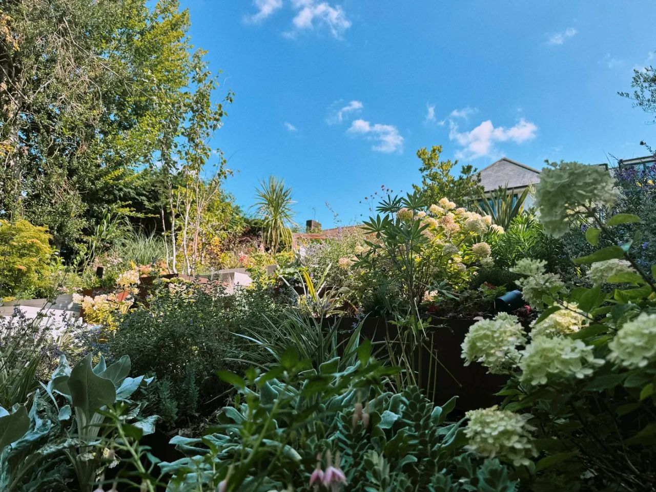 Contemporary English Tiered Garden