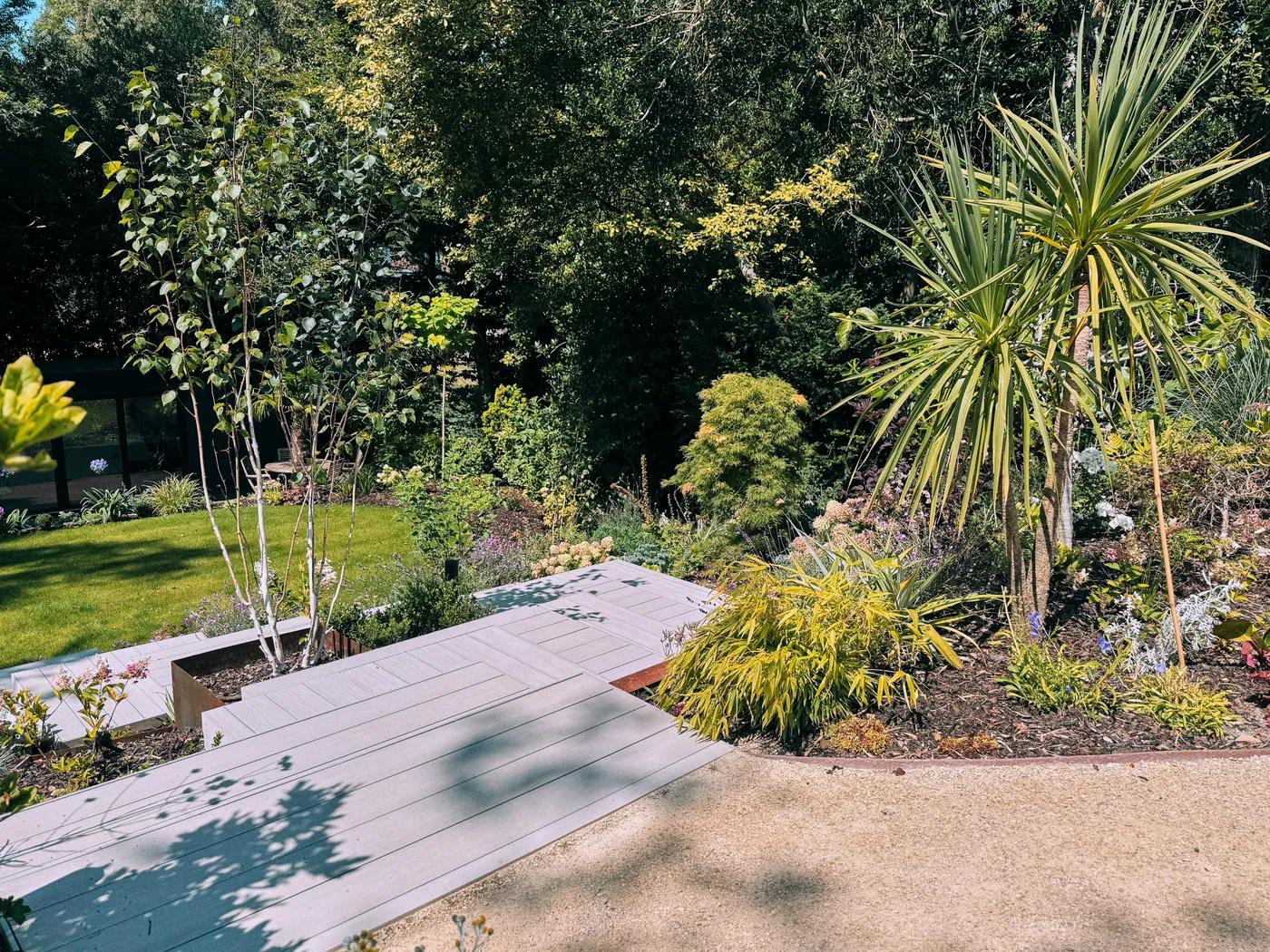 Contemporary English Tiered Garden