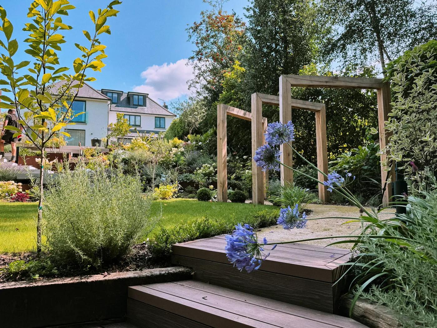 Contemporary English Tiered Garden