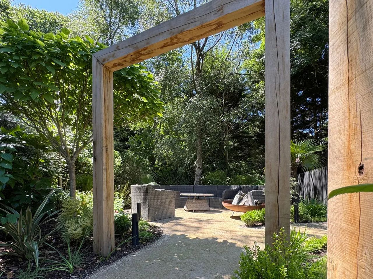 Contemporary English Tiered Garden