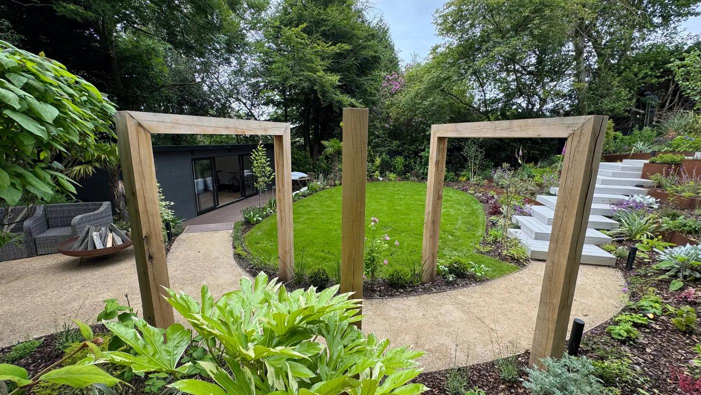 Contemporary English Tiered Garden