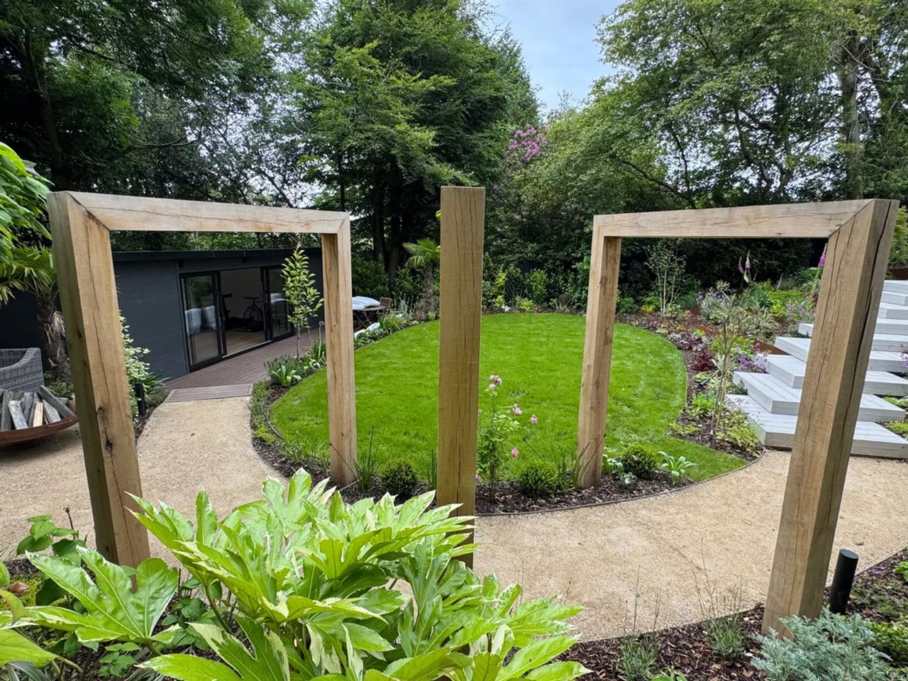 Contemporary English Tiered Garden