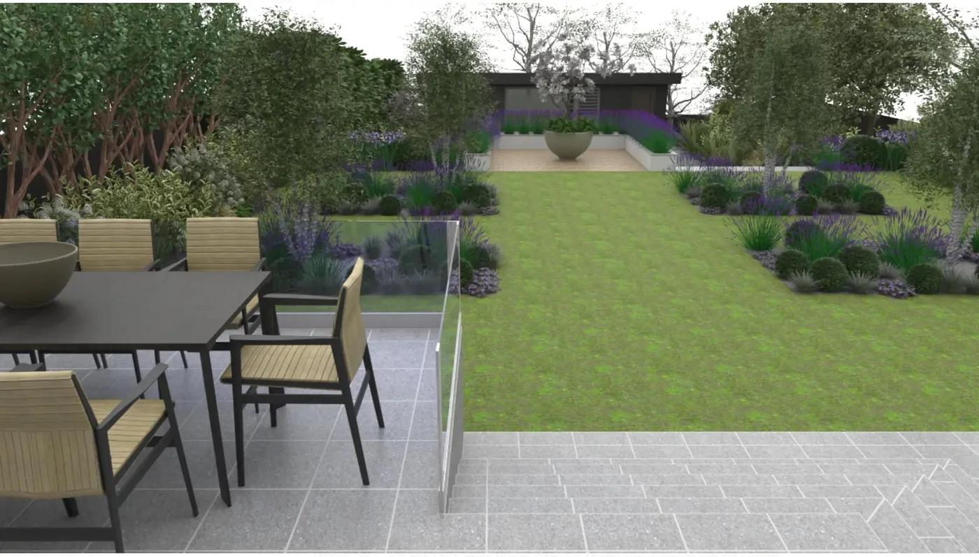 Large Sloped Garden