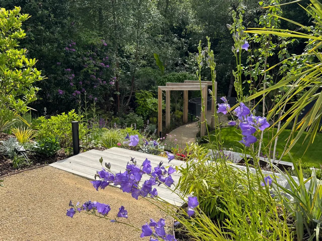 Contemporary English Tiered Garden