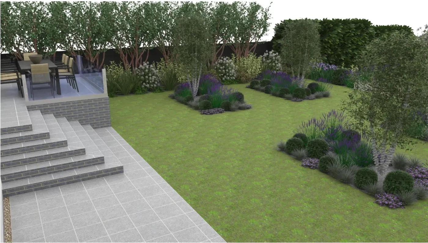 Large Sloped Garden