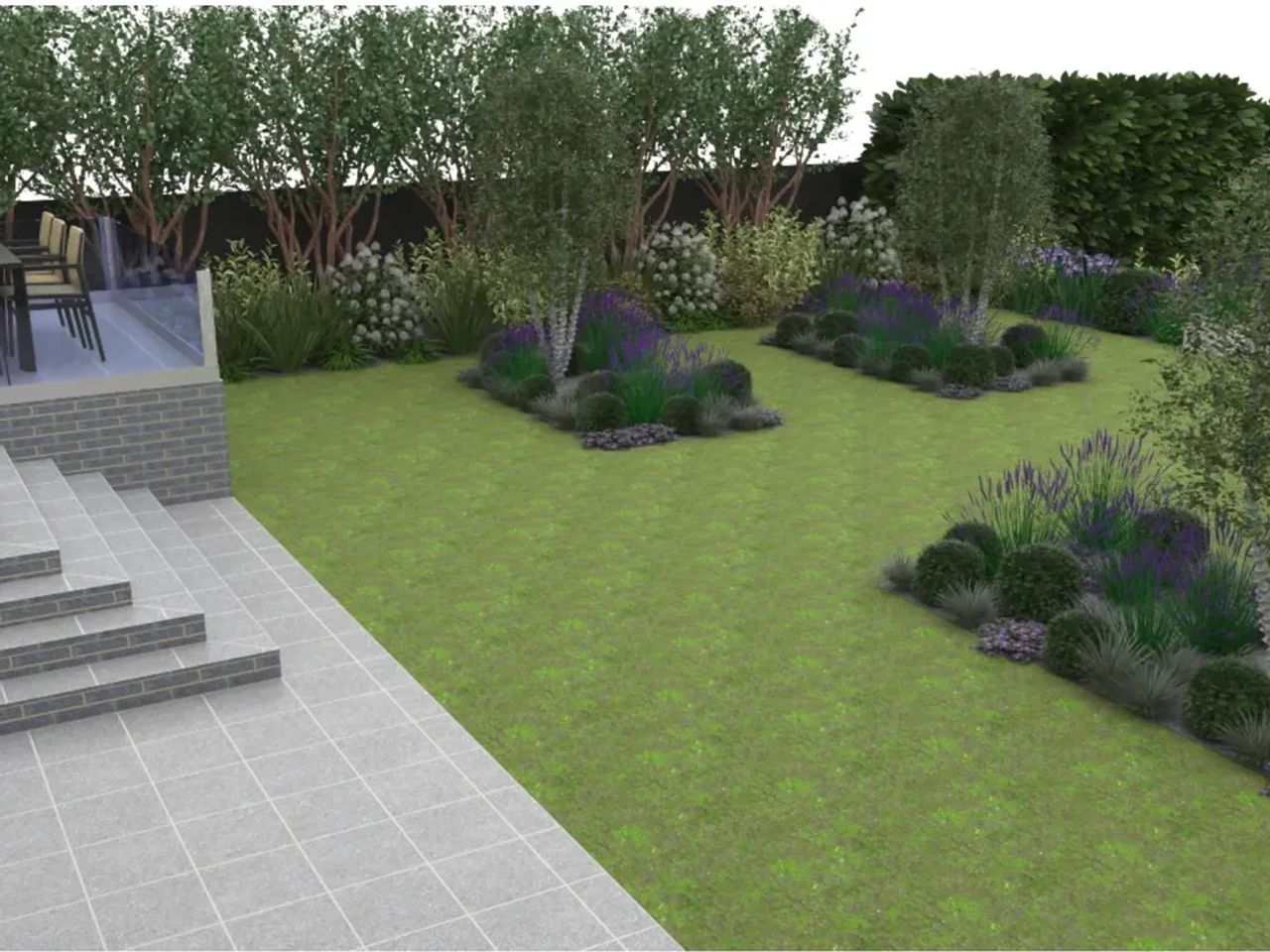 Large Sloped Garden