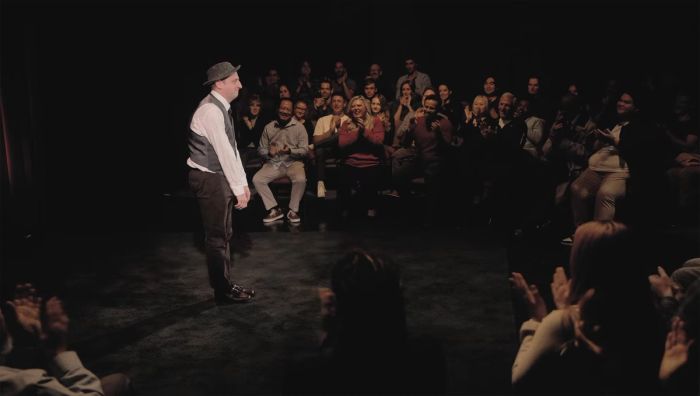 Audiences across the country have sold out theaters to marvel at his wordless stories. And to try to get him to talk.