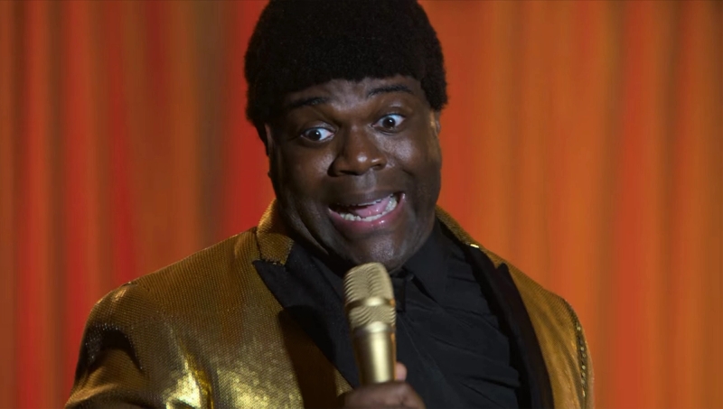 Okay, he's being shy. Everybody clap, so he's gotta come up. See, they're clapping. You got to come.