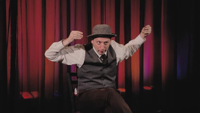 Using only gesture and emotion, he creates 73 stories that will leave you on the edge of your seat.