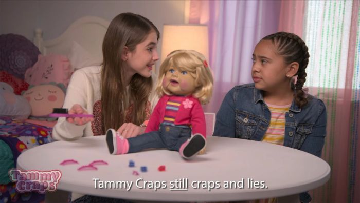 She still craps. She still lies. They just fired the guy that was farting in all the doll heads at the factory.
