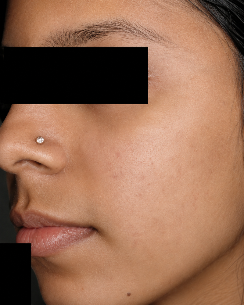 After: Localised blemish-prone skin