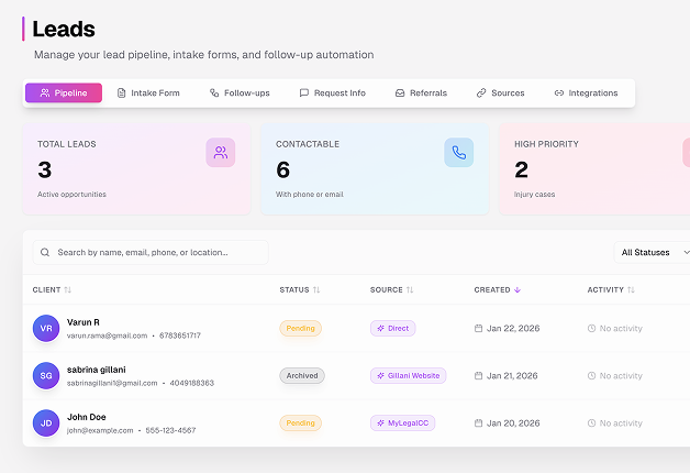 Law Firm Case Management