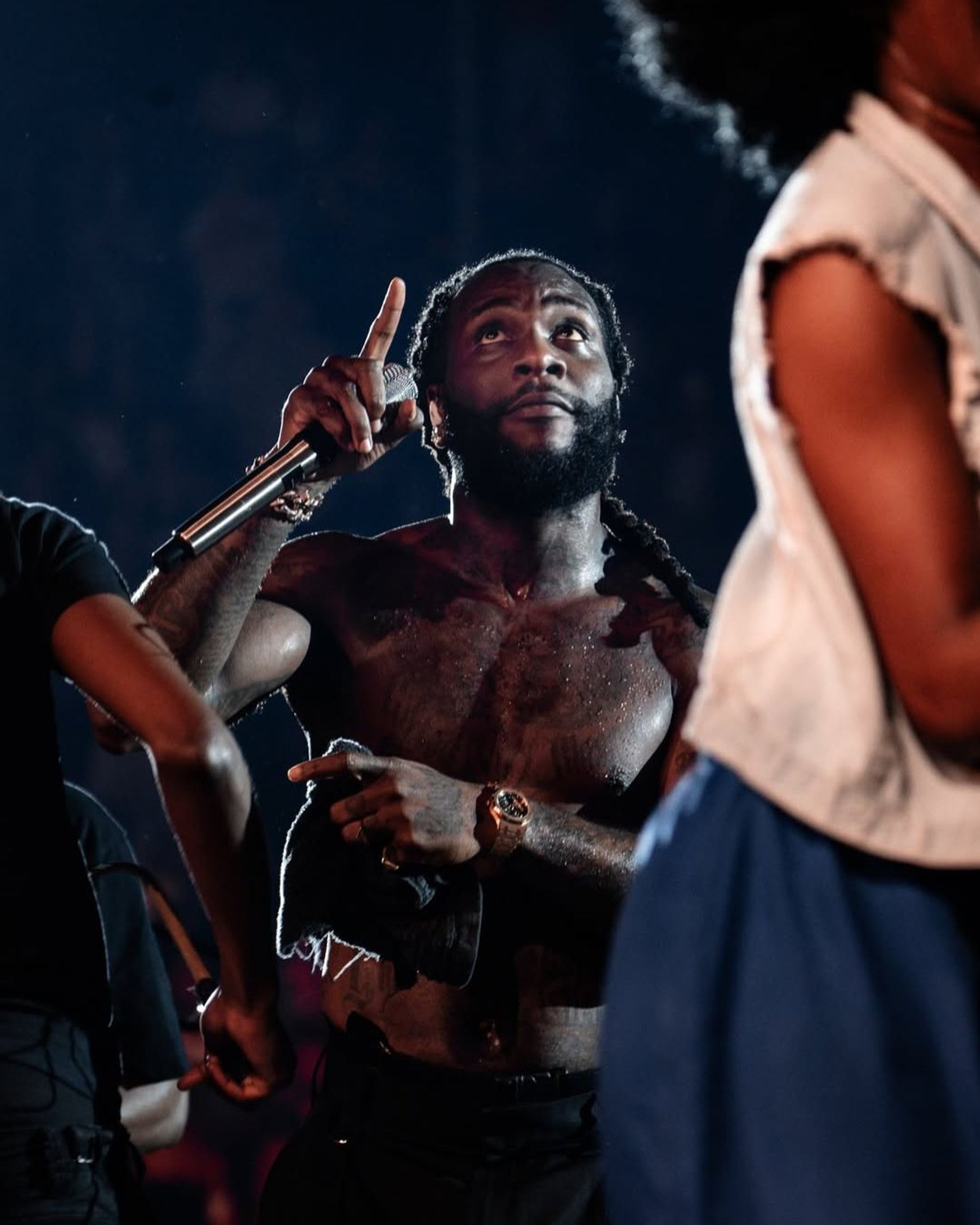 Burna Boy at the Waldbühne in Berlin in August 2025