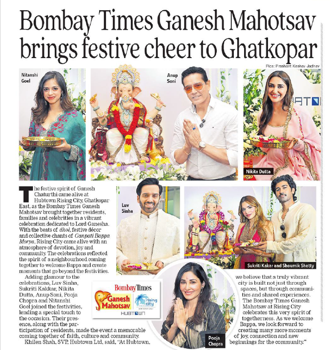 Bombay Times Ganesh Mahotsav brings festive cheer to Ghatkopar