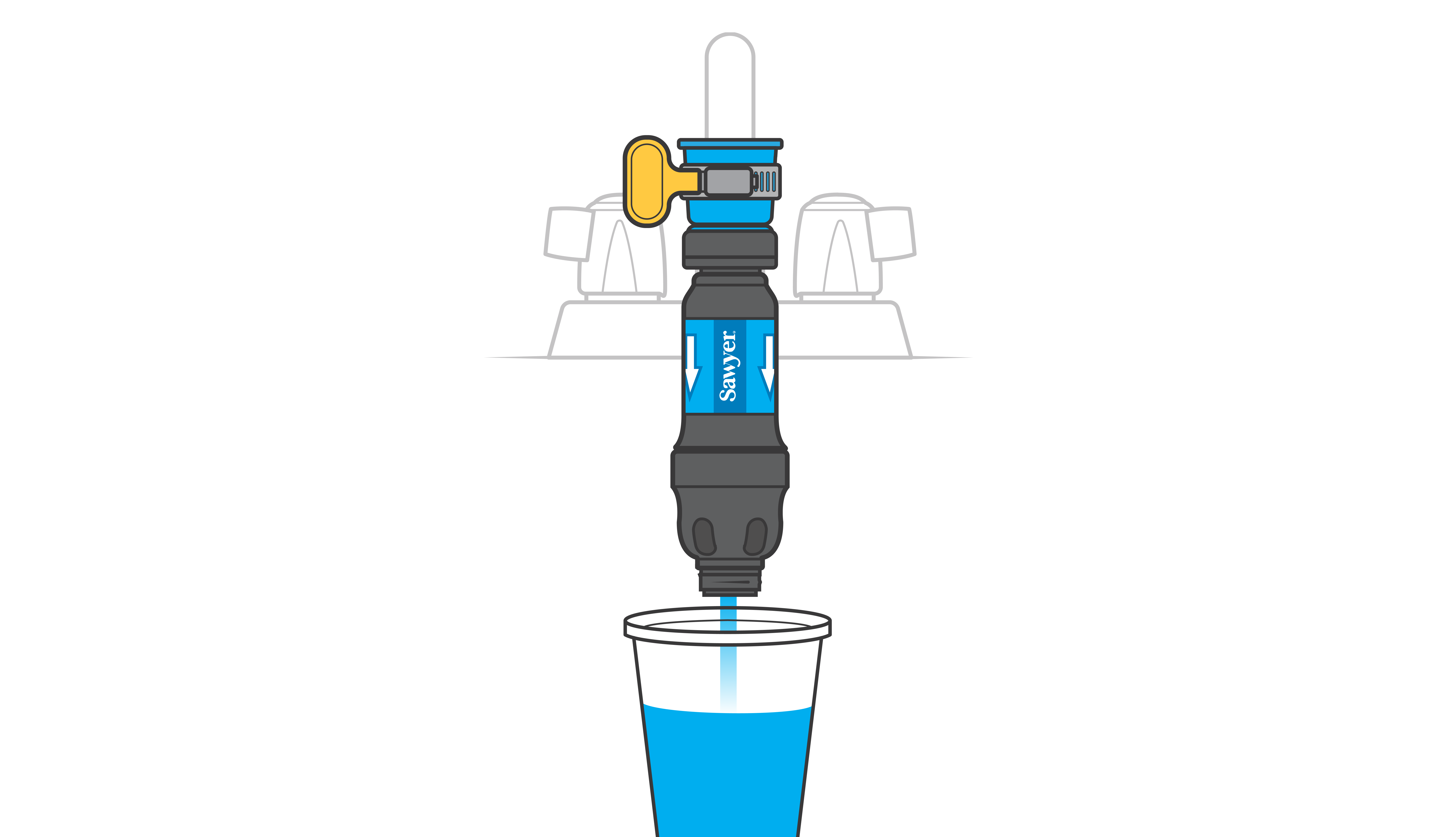 Filter a cup of water