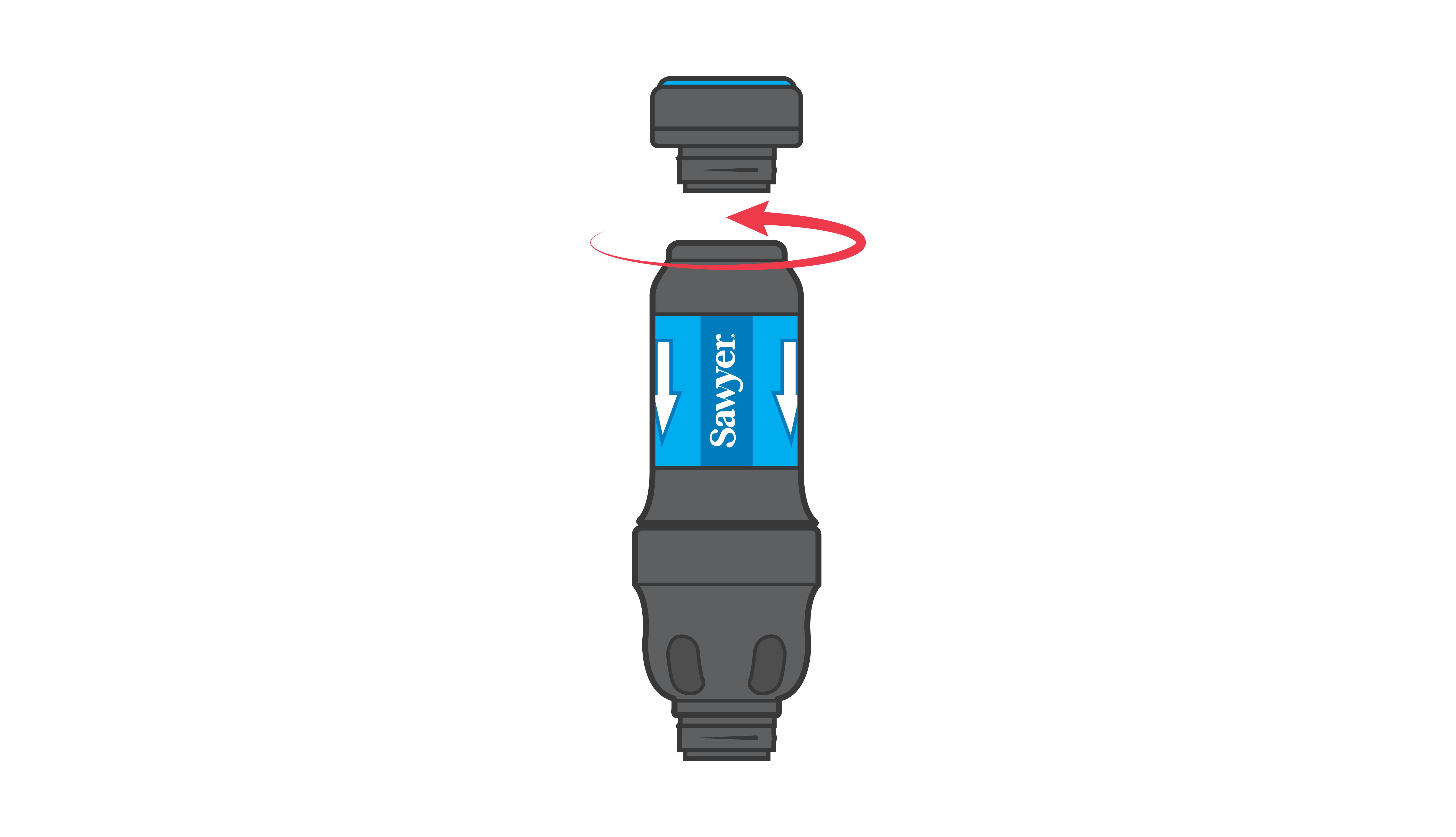 Attach filter-to-tap adapter